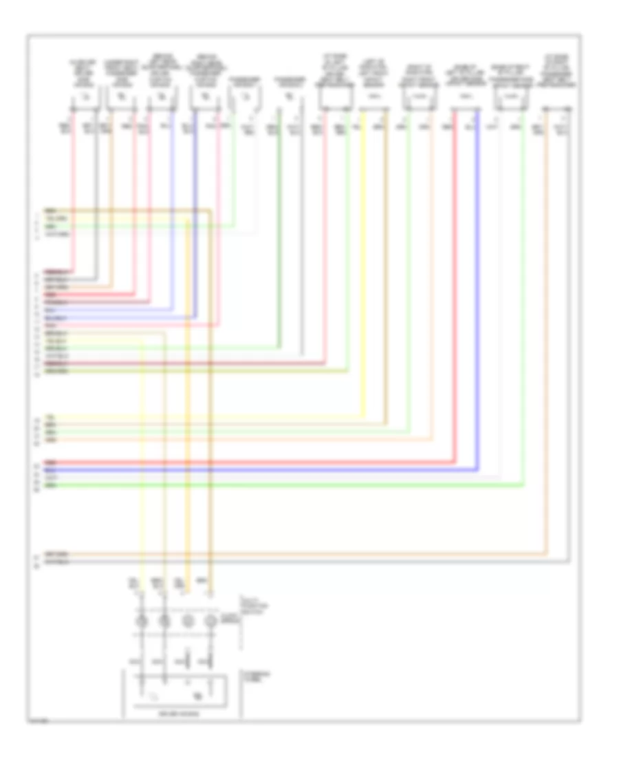 Supplemental Restraints Wiring Diagram 2 of 2 for Hyundai Tucson Limited 2009