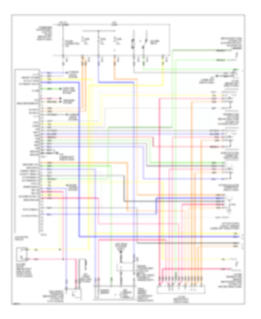 Automatic A C Wiring Diagram 1 of 2 for Hyundai Sonata GL 2006