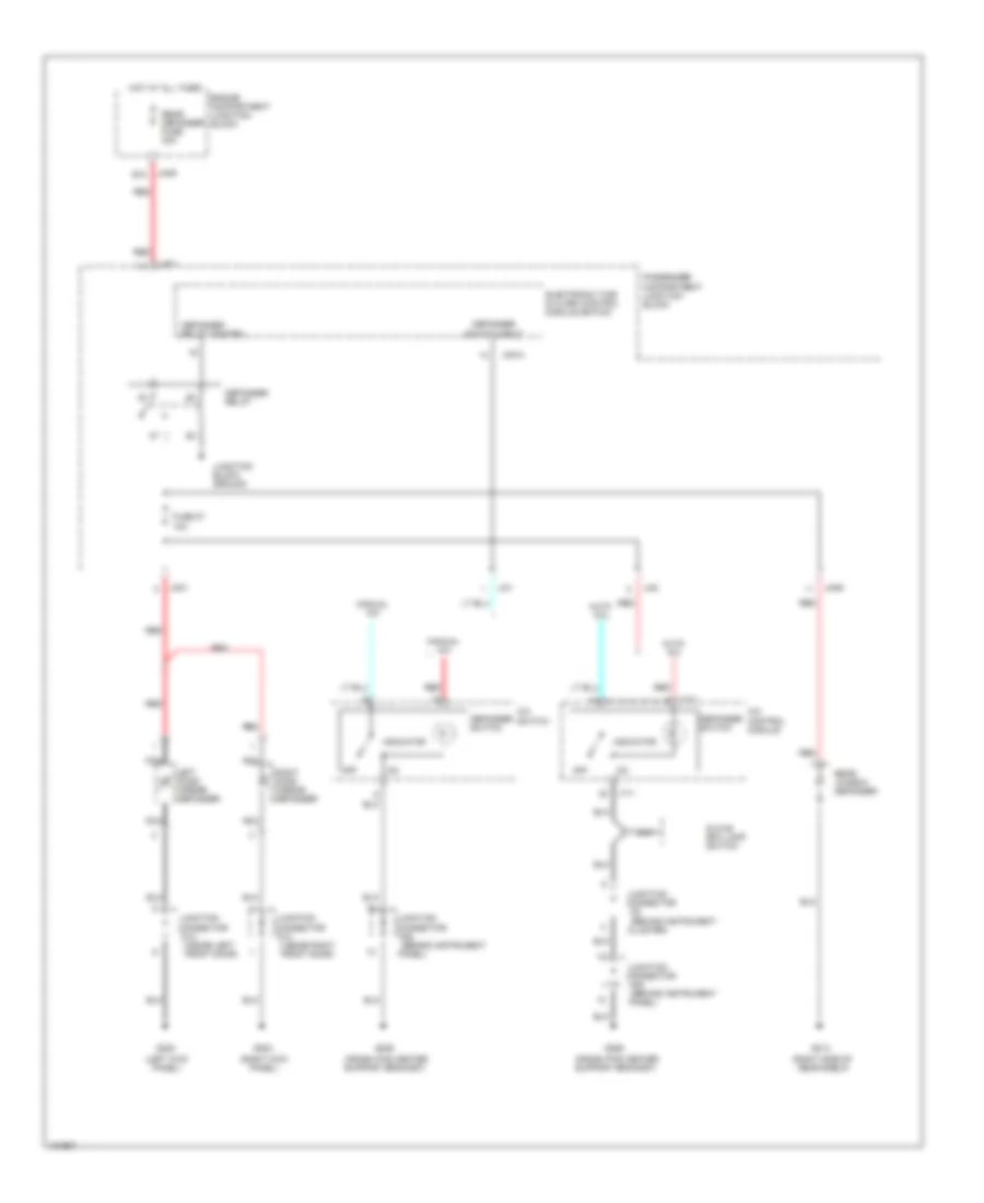 Defogger Wiring Diagram for Hyundai Sonata GLS 2000