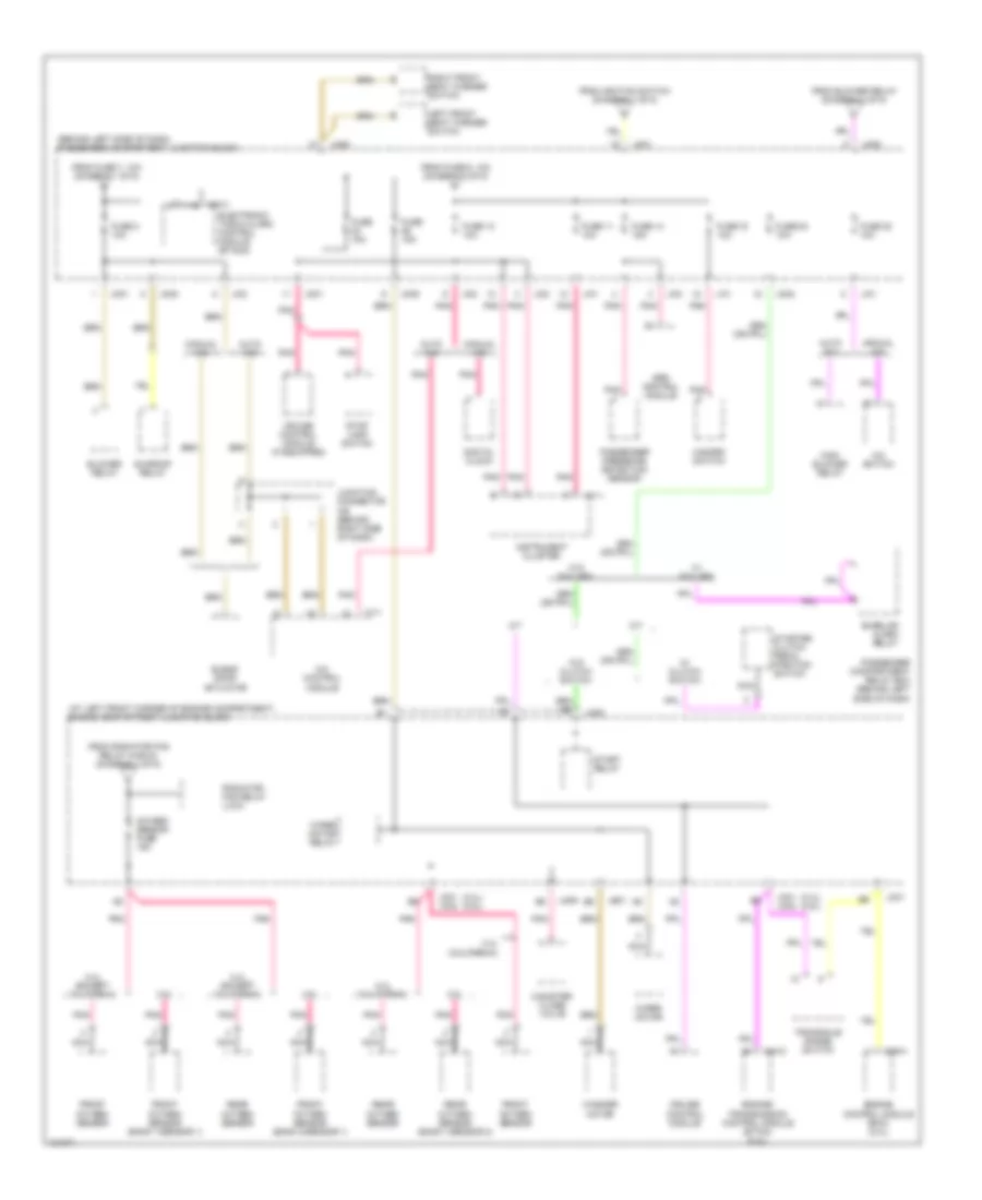 Power Distribution Wiring Diagram 5 of 5 for Hyundai Sonata GLS 2000