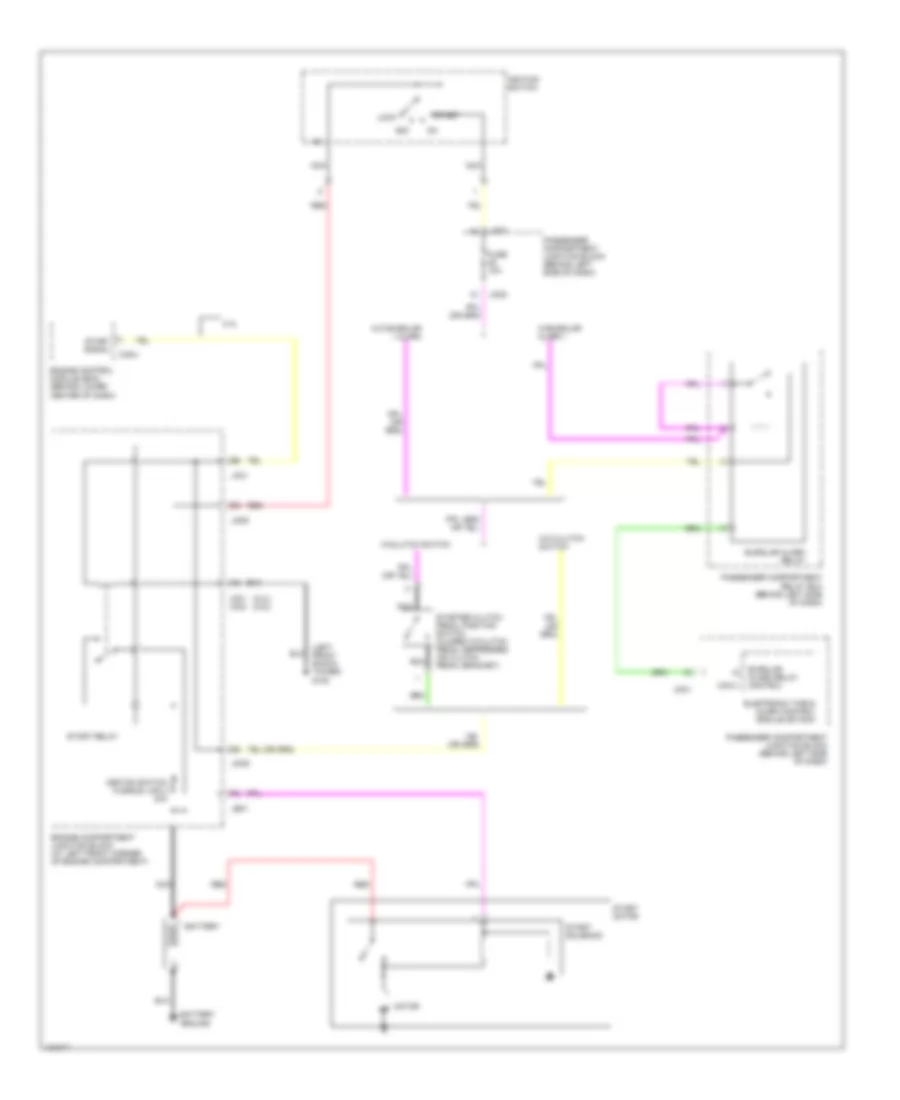 Starting Wiring Diagram, MT for Hyundai Sonata GLS 2000