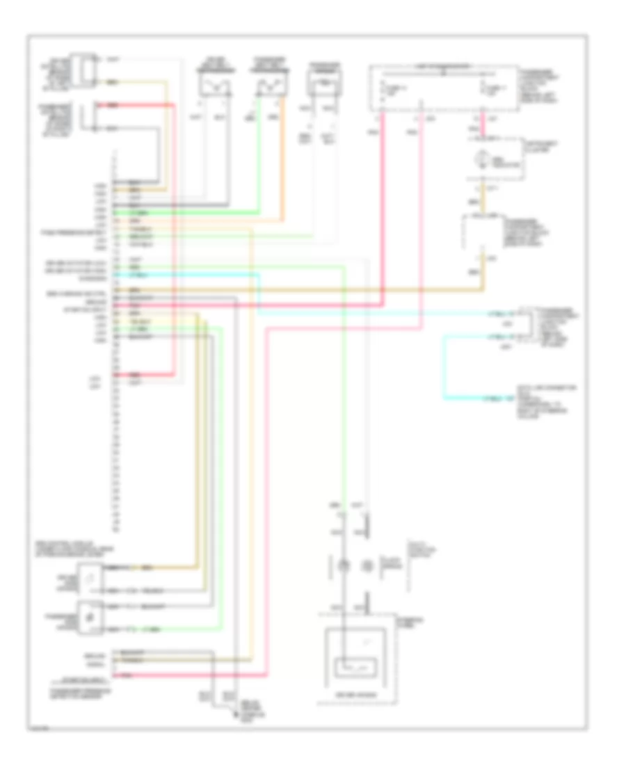 Supplemental Restraint Wiring Diagram with Passenger Side Air Bag for Hyundai Sonata GLS 2000