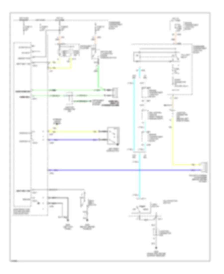 Warning System Wiring Diagrams for Hyundai Sonata GLS 2000