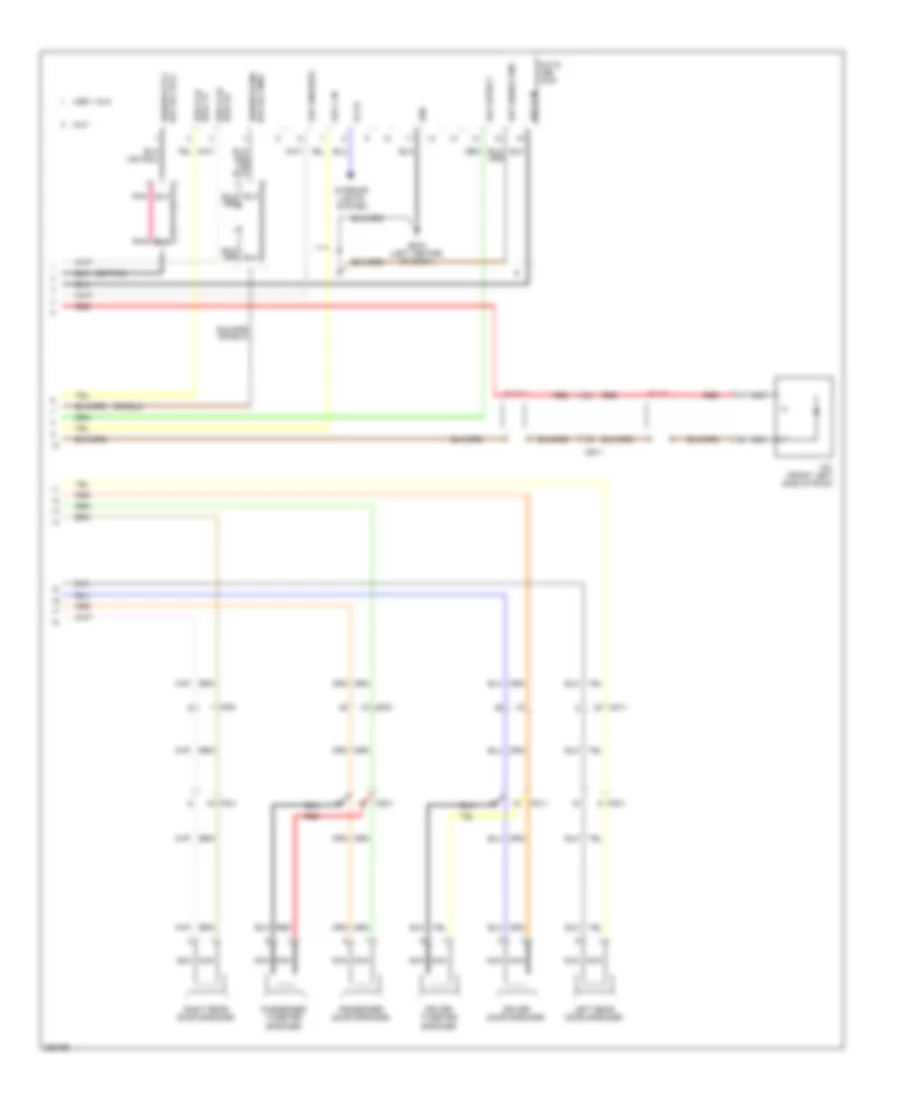 Radio Wiring Diagram, without Amplifier (2 of 2) for Hyundai Elantra Limited 2012