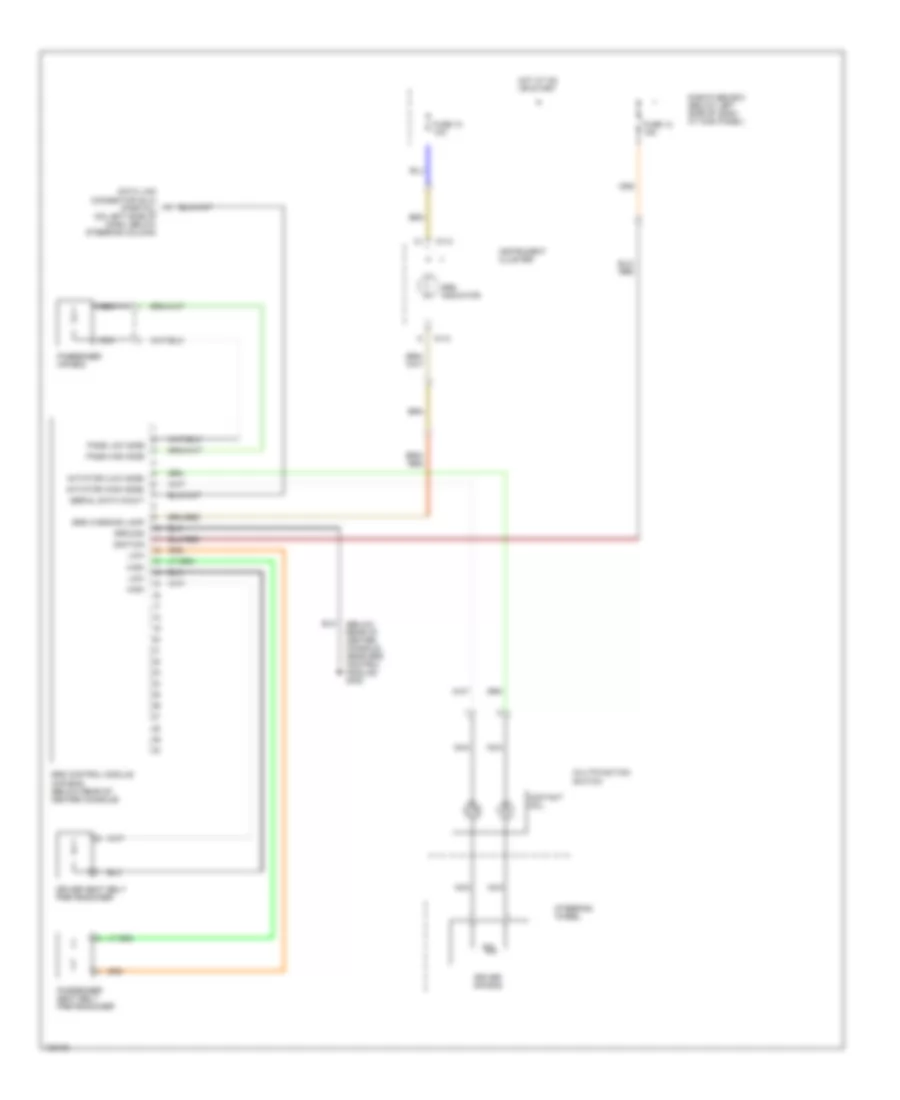 Supplemental Restraint Wiring Diagram for Hyundai Tiburon 2000