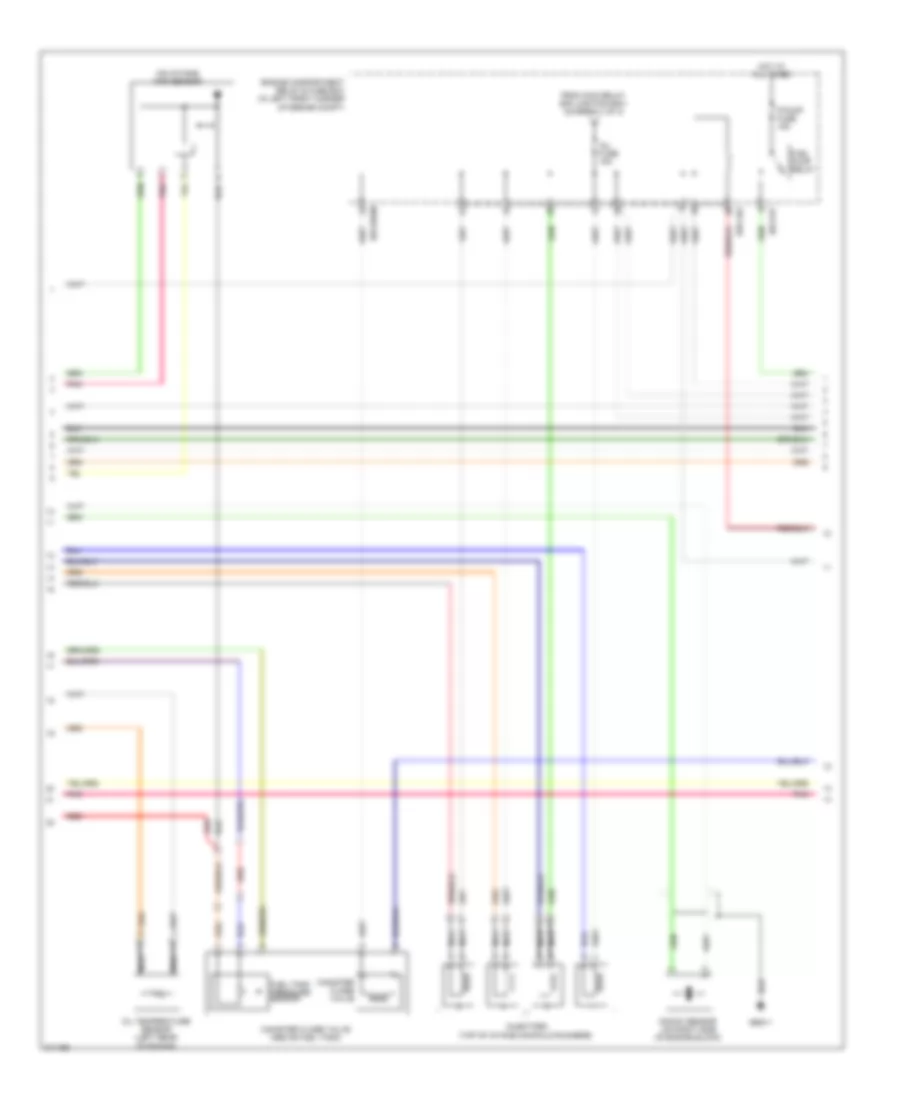 2.0L, Engine Performance Wiring Diagram (2 of 5) for Hyundai Elantra Touring GLS 2012