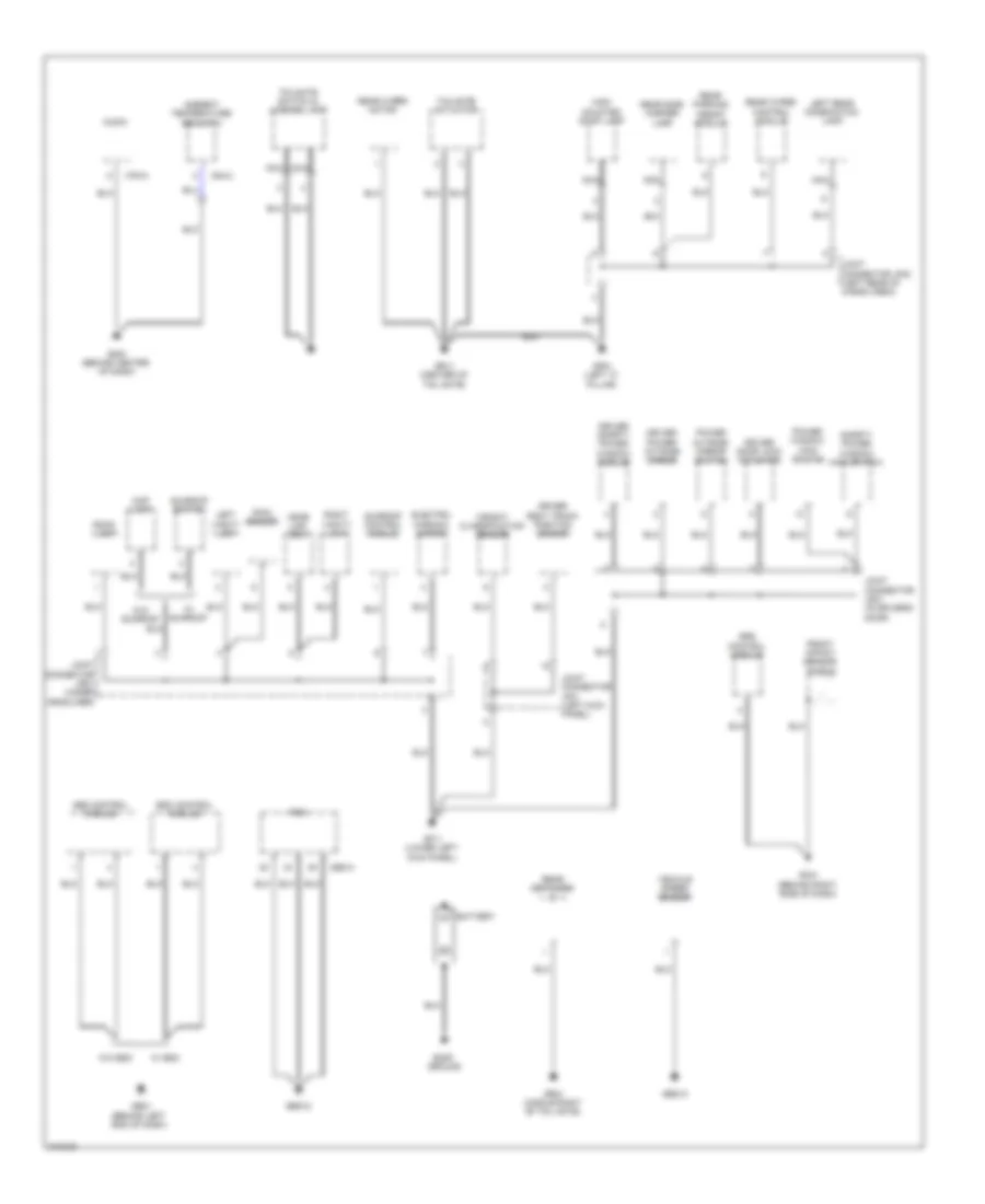 Ground Distribution Wiring Diagram 3 of 3 for Hyundai Elantra Touring GLS 2012