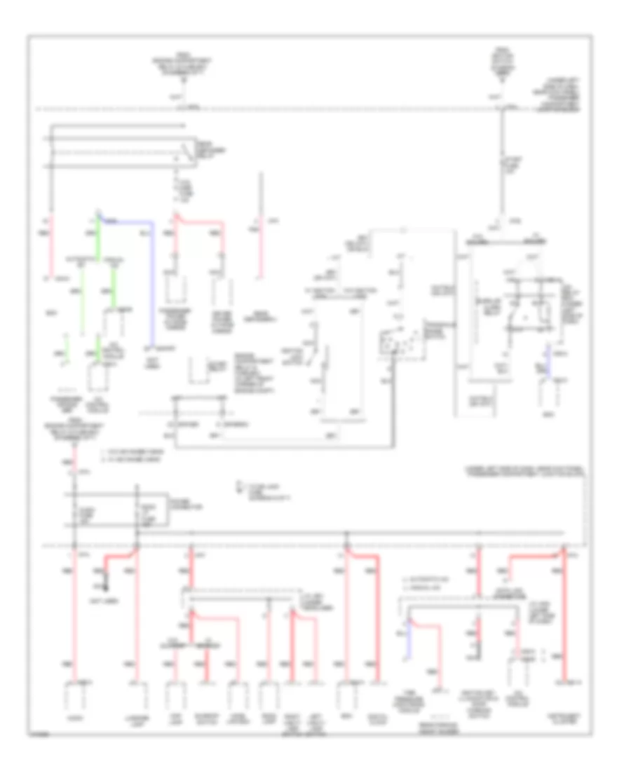 Power Distribution Wiring Diagram 5 of 7 for Hyundai Elantra Touring GLS 2012