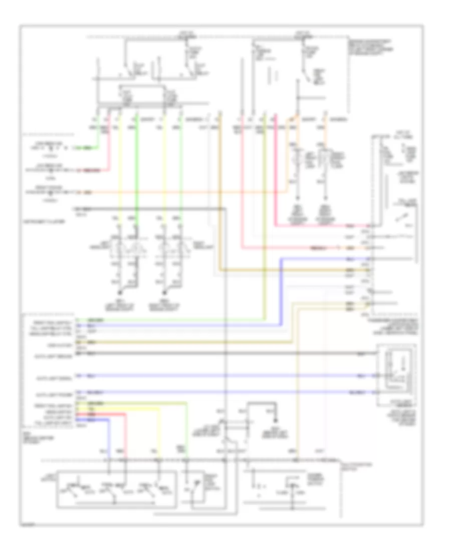 Autolamps Wiring Diagram for Hyundai Elantra Touring SE 2012