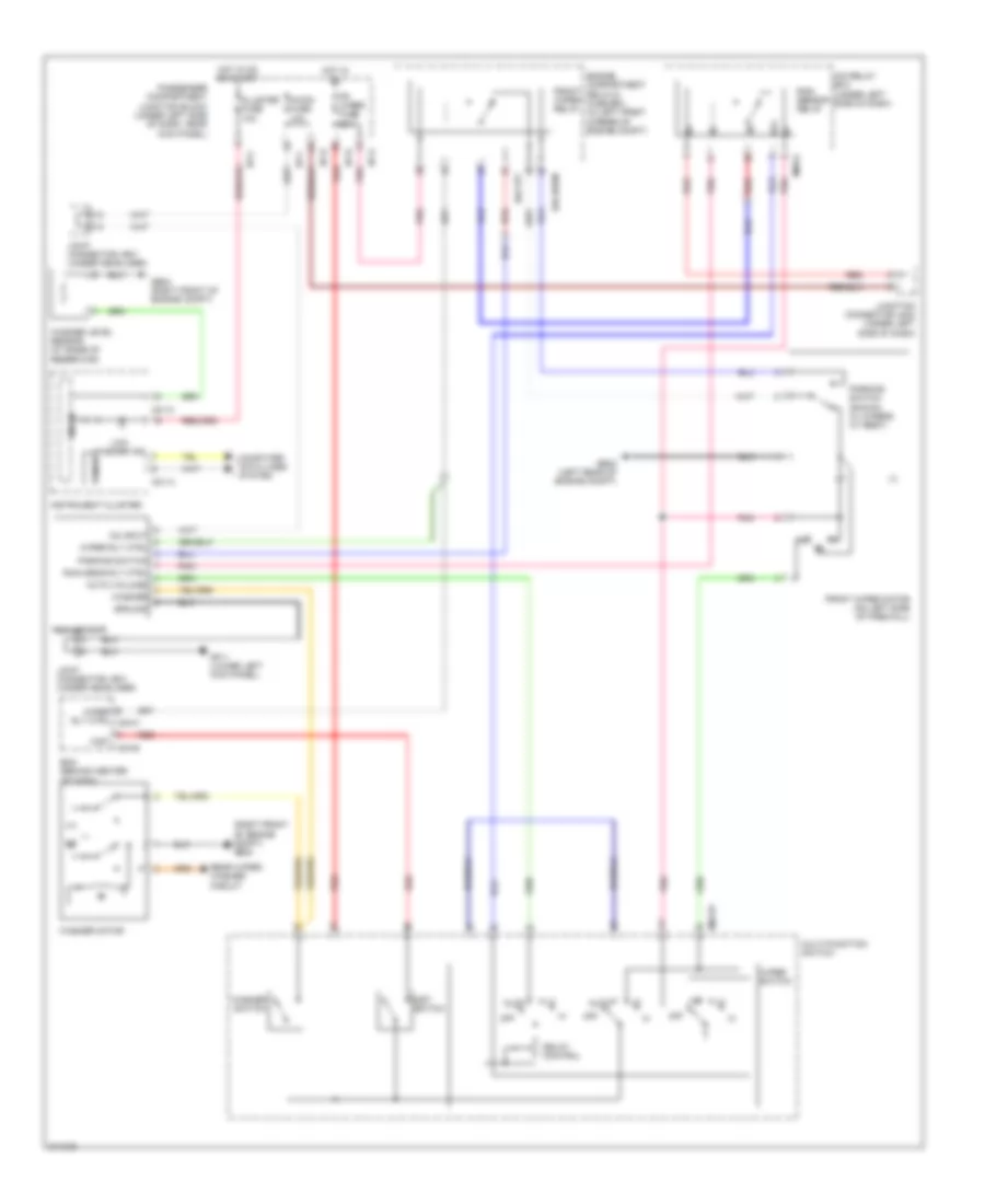 Электросхема передних стеклоочистителей дворников и омывателя лобового стекла, С Датчик дождя для Hyundai Elantra Touring SE 2012