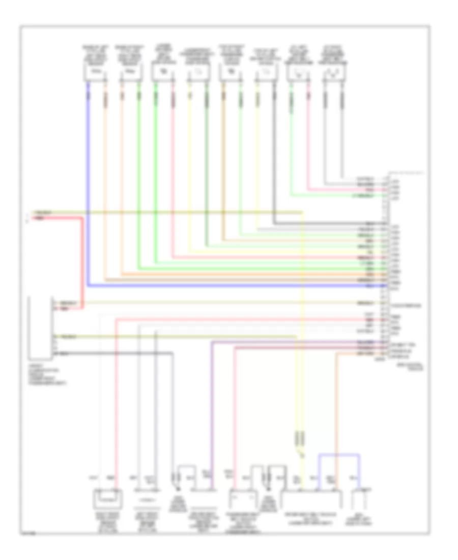 Supplemental Restraints Wiring Diagram (2 of 2) for Hyundai Veracruz GLS 2009