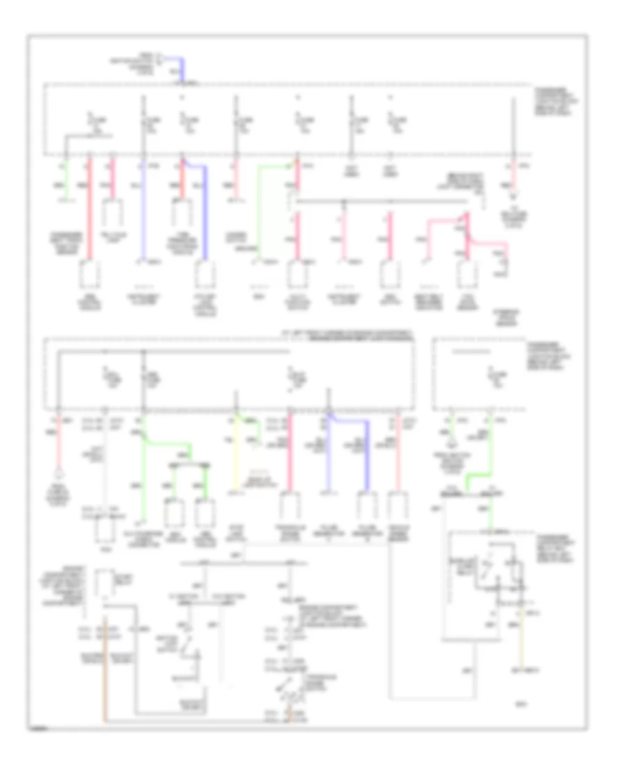 Power Distribution Wiring Diagram (5 of 6) for Hyundai Sonata LX 2006