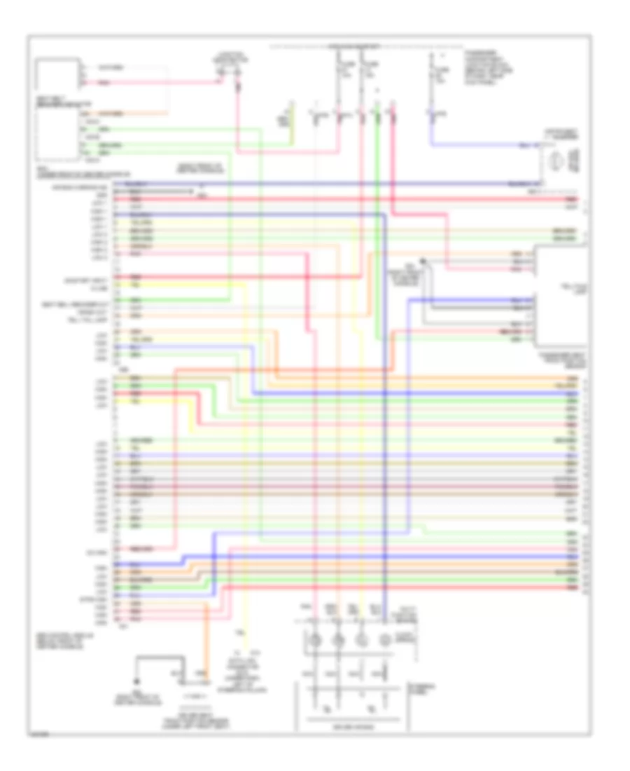 Supplemental Restraints Wiring Diagram 1 of 2 for Hyundai Sonata LX 2006