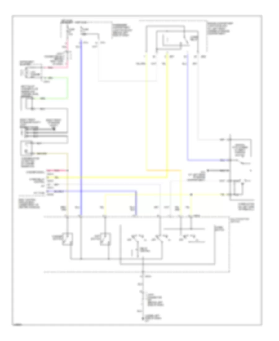 Электросхема стеклоочистителя, дворников и омывателя для Hyundai Sonata LX 2006