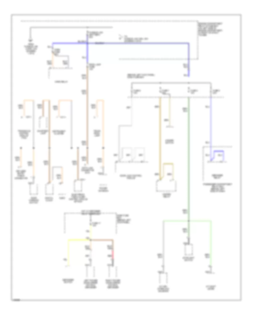 Power Distribution Wiring Diagram (3 of 5) for Hyundai Accent GL 2001