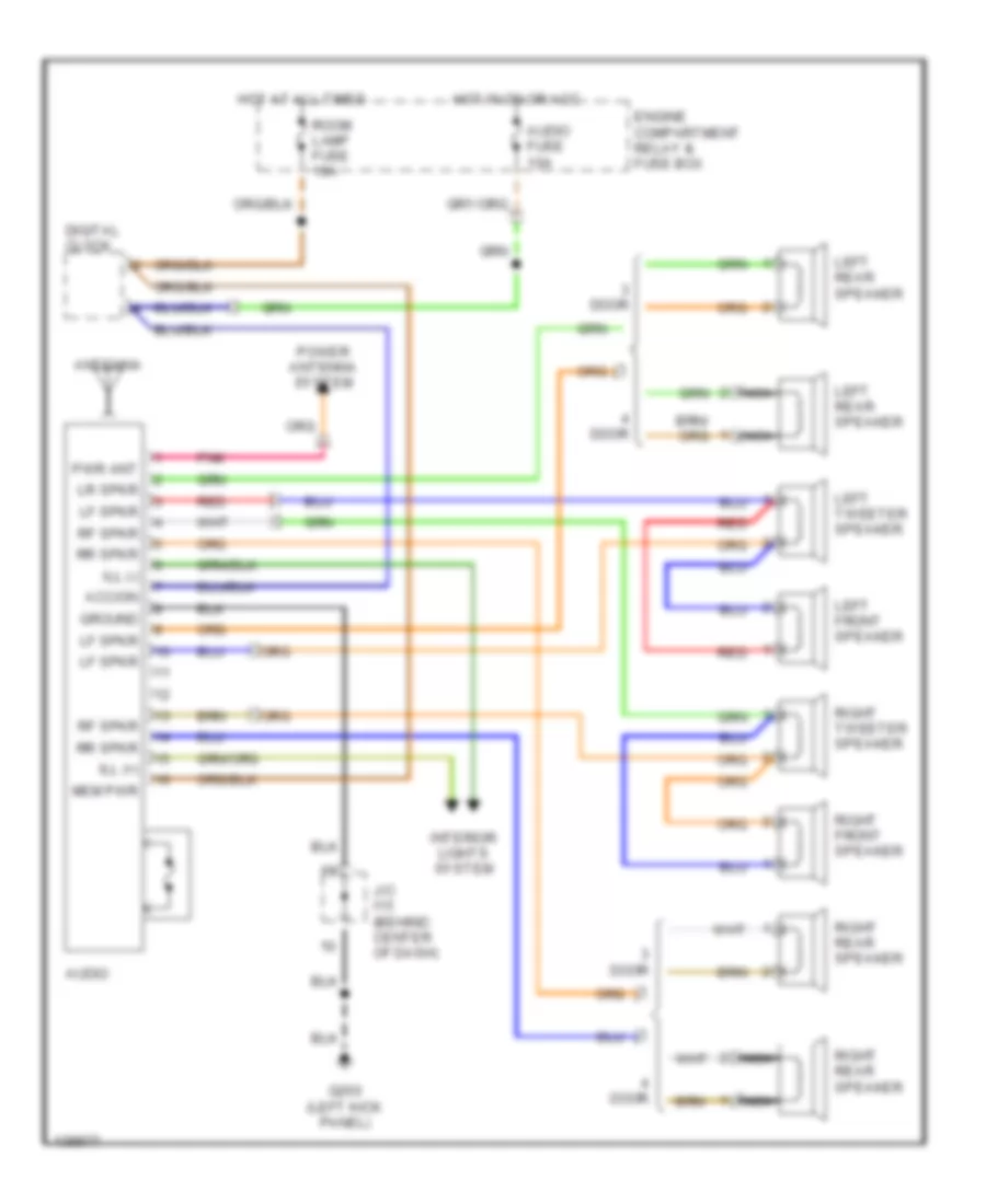 Radio Wiring Diagrams for Hyundai Accent GL 2001