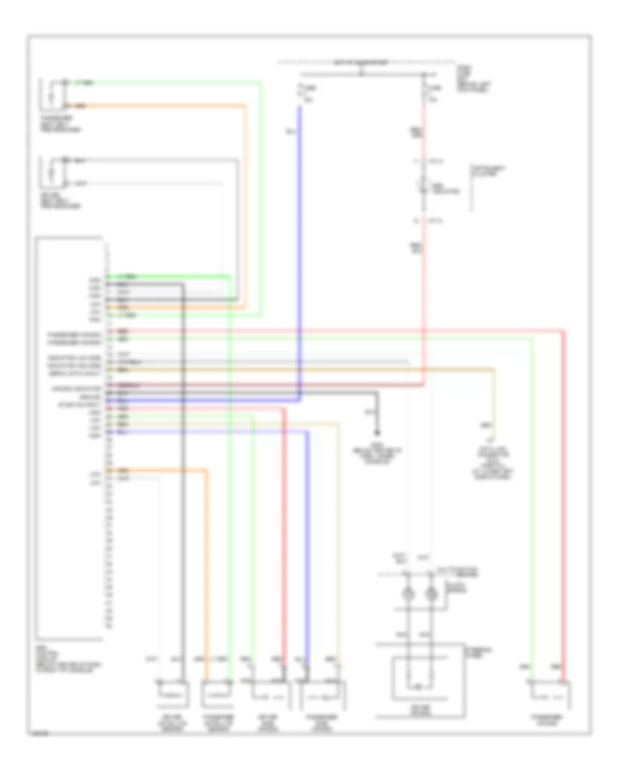 Supplemental Restraint Wiring Diagram for Hyundai Accent GL 2001