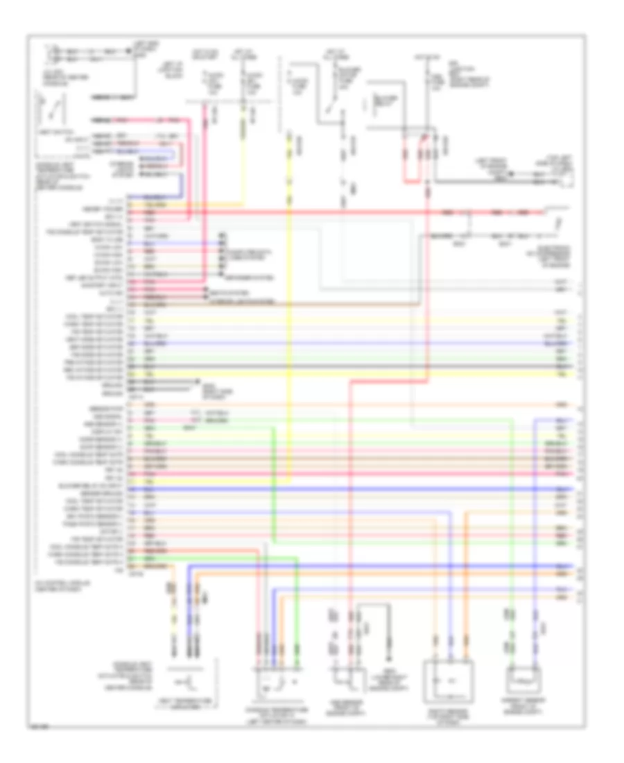 Automatic A C Wiring Diagram 1 of 3 for Hyundai Equus Signature 2012