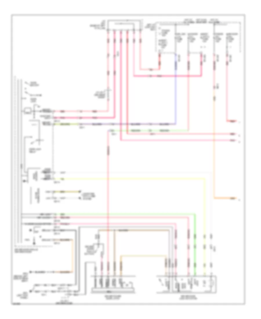 Forced Entry Wiring Diagram 1 of 4 for Hyundai Equus Signature 2012