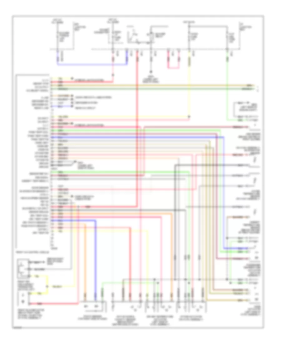 Automatic A C Wiring Diagram 1 of 2 for Hyundai Veracruz Limited 2009