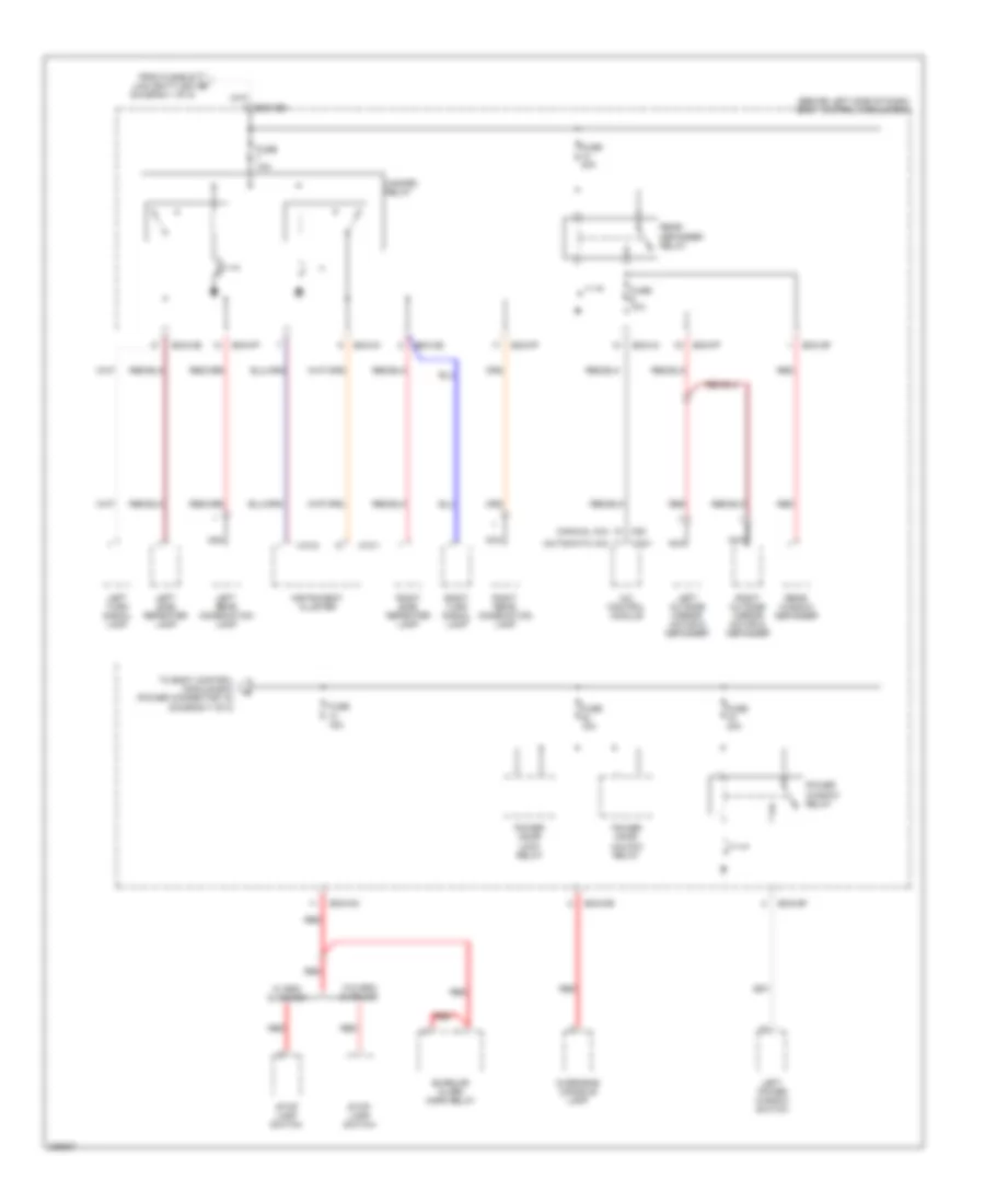 Power Distribution Wiring Diagram 6 of 8 for Hyundai Tiburon GS 2006
