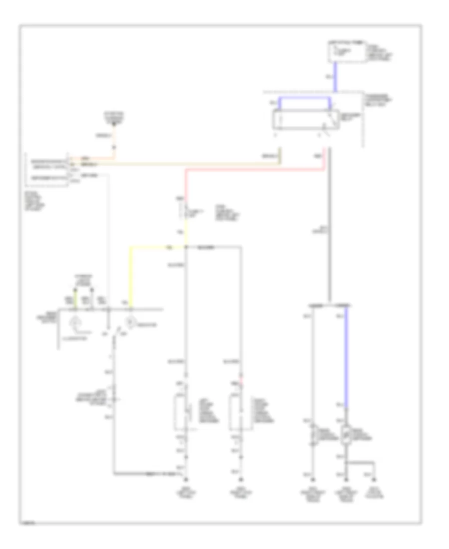Defogger Wiring Diagram for Hyundai Accent GS 2001