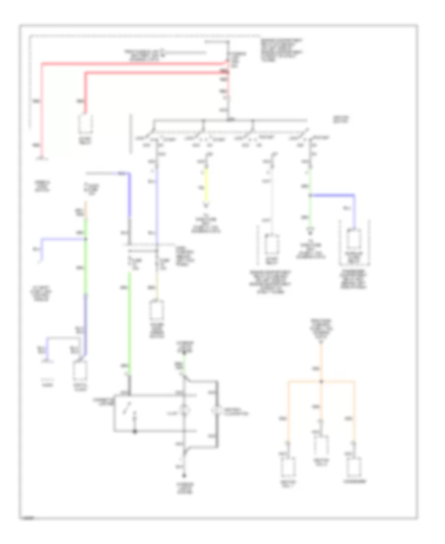 Power Distribution Wiring Diagram (4 of 5) for Hyundai Accent GS 2001