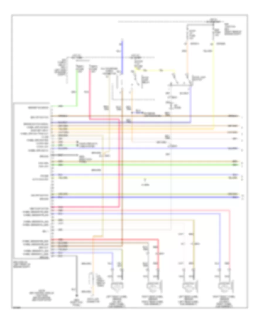 Anti lock Brakes Wiring Diagram 1 of 2 for Hyundai Equus Ultimate 2012