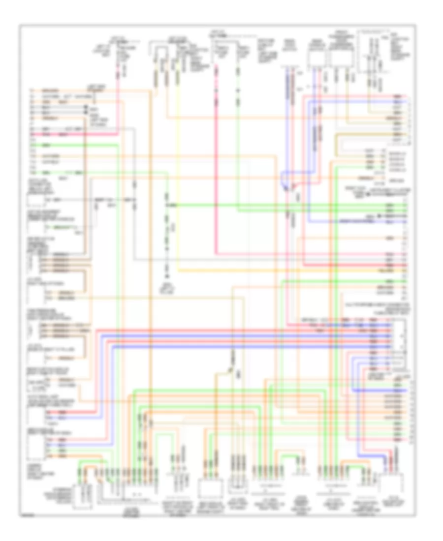 Computer Data Lines Wiring Diagram 1 of 2 for Hyundai Equus Ultimate 2012