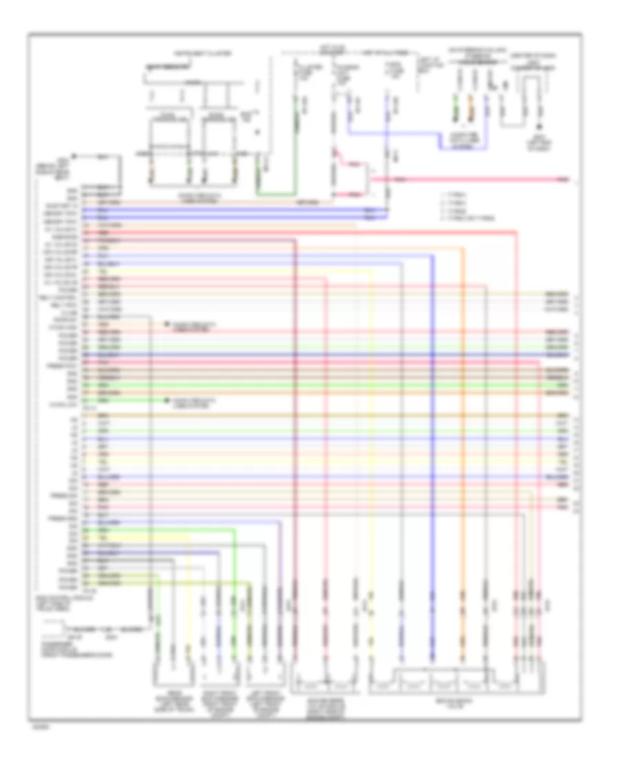 Electronic Suspension Wiring Diagram 1 of 2 for Hyundai Equus Ultimate 2012