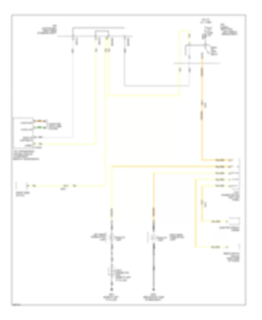 Backup Lamps Wiring Diagram for Hyundai Equus Ultimate 2012