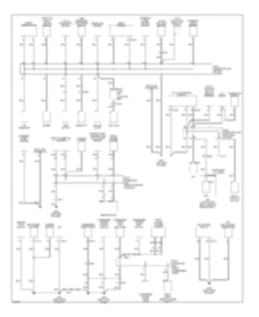 Ground Distribution Wiring Diagram 1 of 6 for Hyundai Equus Ultimate 2012
