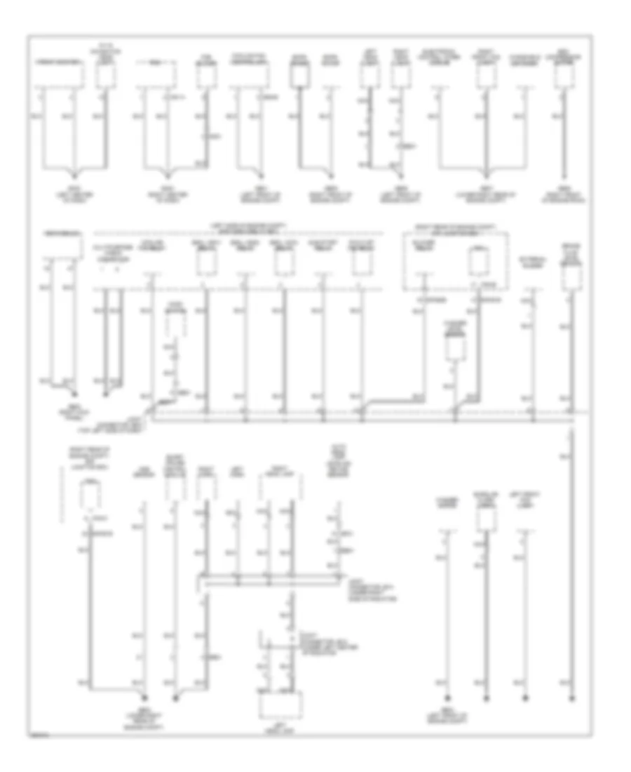 Ground Distribution Wiring Diagram 2 of 6 for Hyundai Equus Ultimate 2012