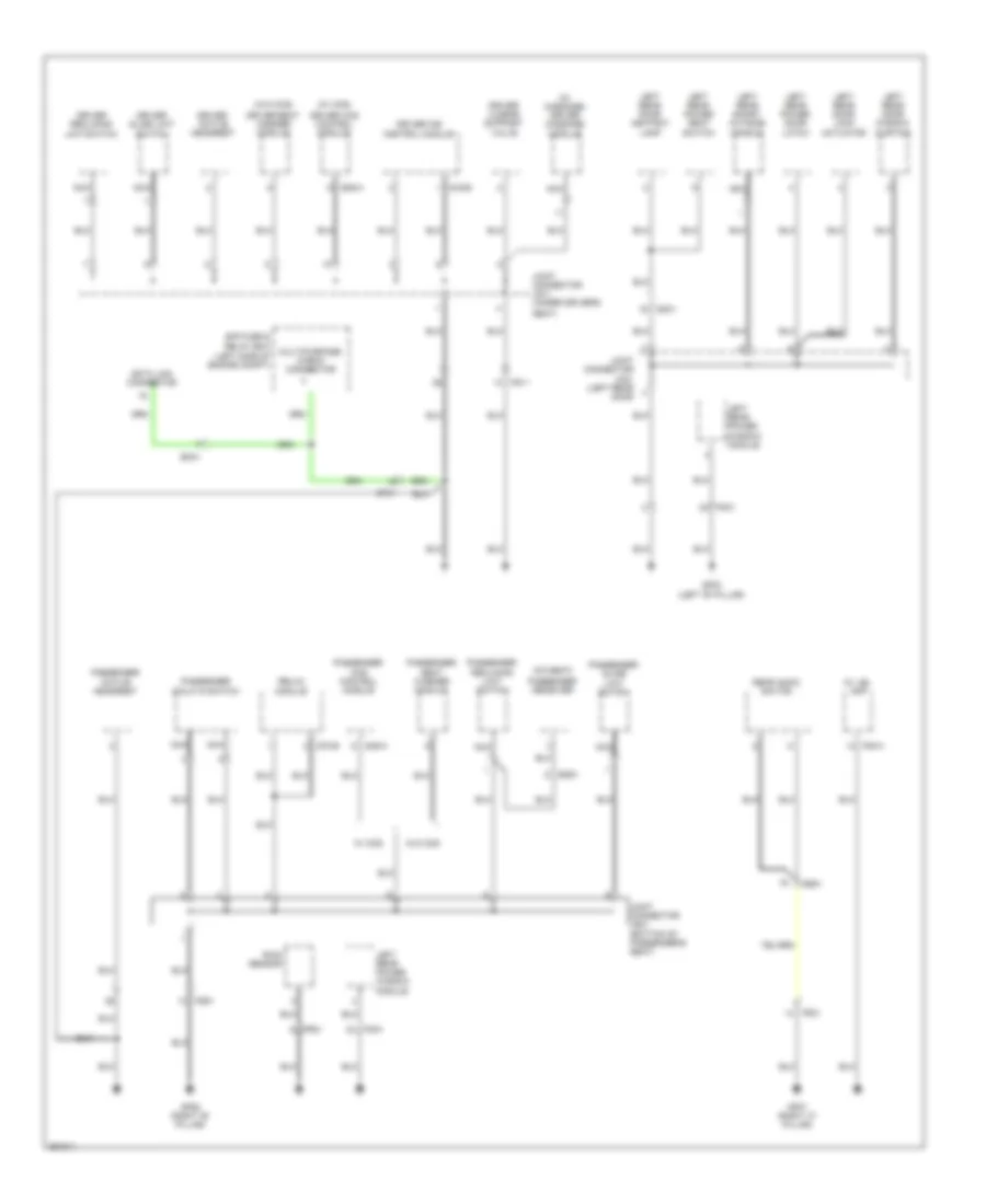 Ground Distribution Wiring Diagram (3 of 6) for Hyundai Equus Ultimate 2012