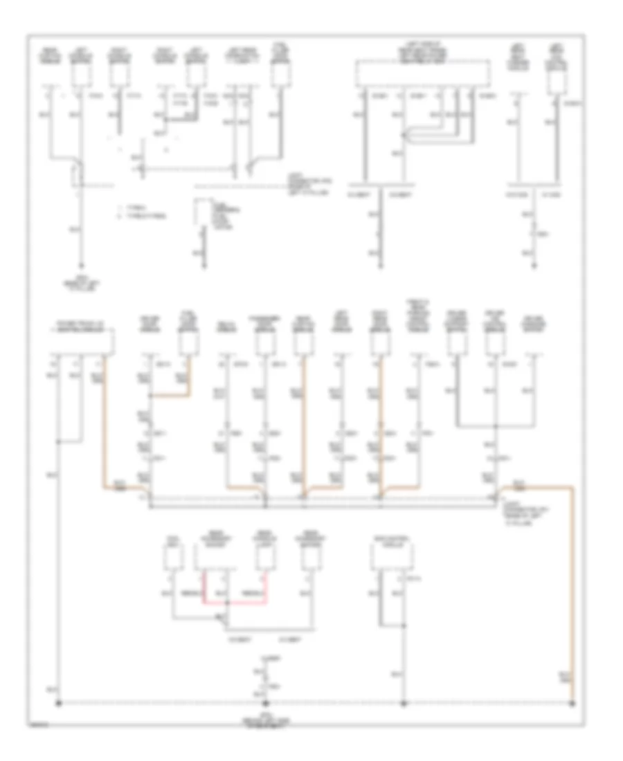 Ground Distribution Wiring Diagram (4 of 6) for Hyundai Equus Ultimate 2012