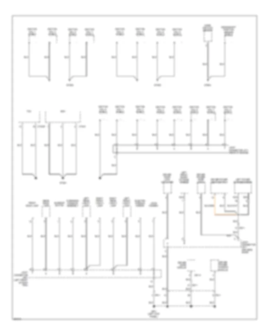 Ground Distribution Wiring Diagram (5 of 6) for Hyundai Equus Ultimate 2012