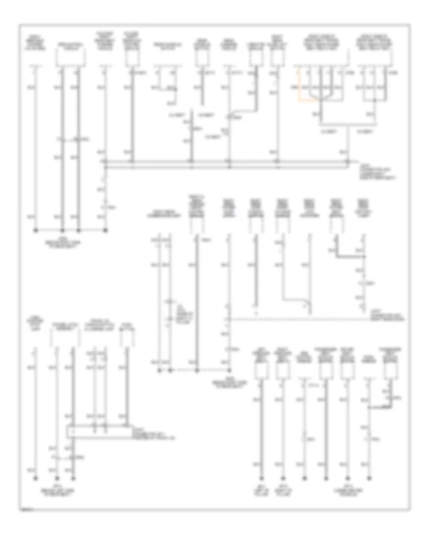 Ground Distribution Wiring Diagram (6 of 6) for Hyundai Equus Ultimate 2012