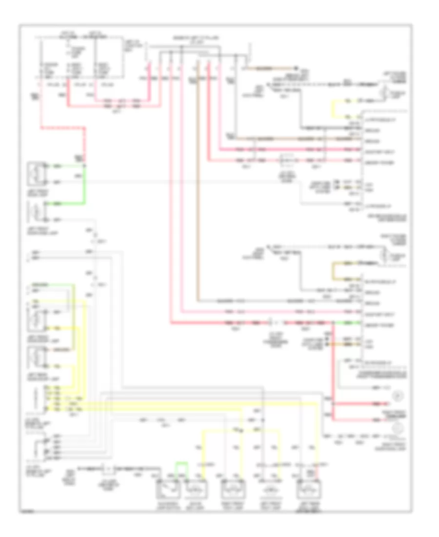 Courtesy Lamps Wiring Diagram (3 of 3) for Hyundai Equus Ultimate 2012