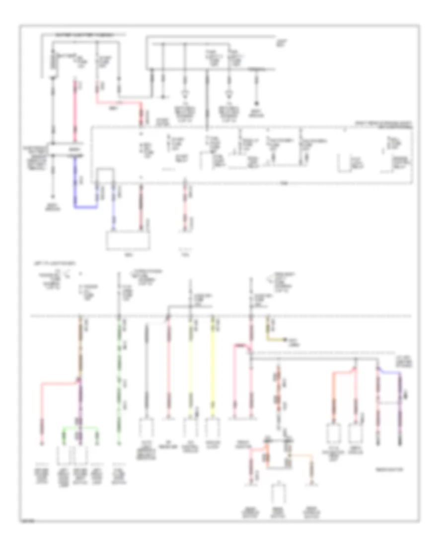 Power Distribution Wiring Diagram 1 of 10 for Hyundai Equus Ultimate 2012