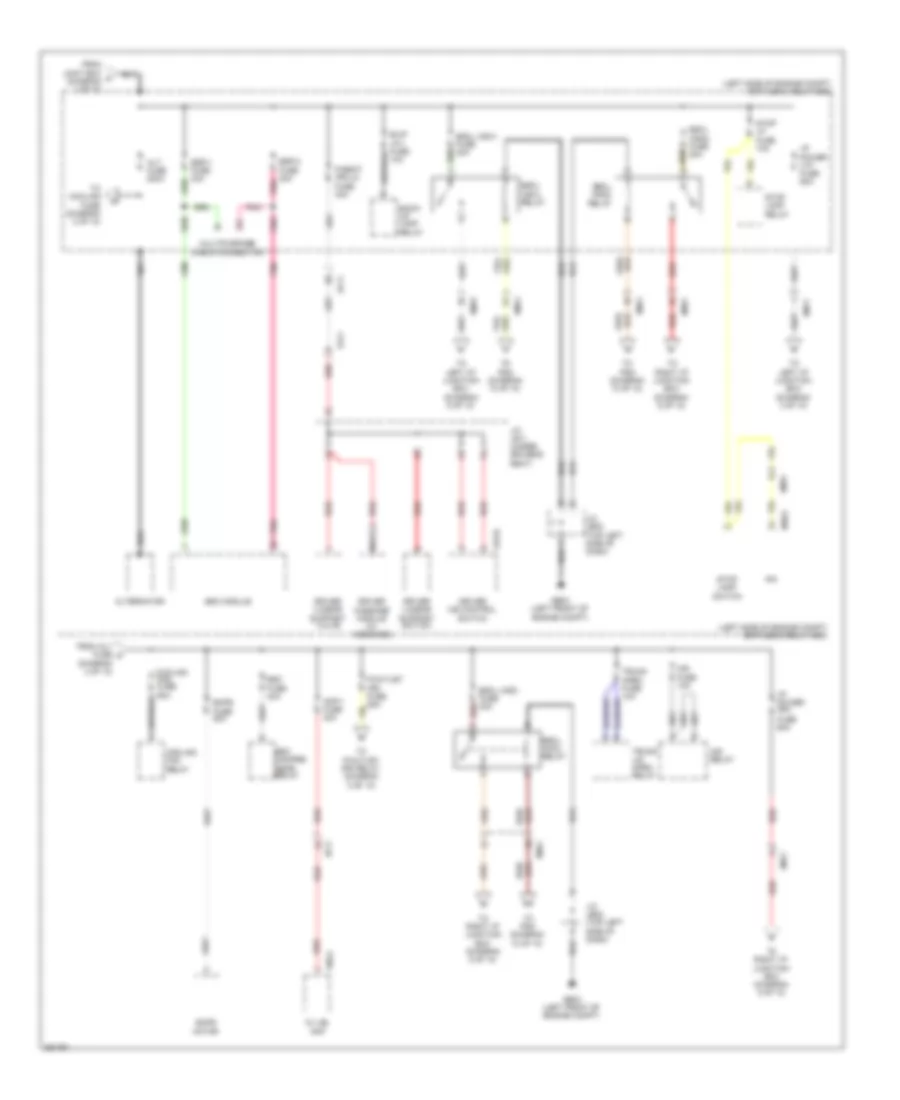 Power Distribution Wiring Diagram 2 of 10 for Hyundai Equus Ultimate 2012