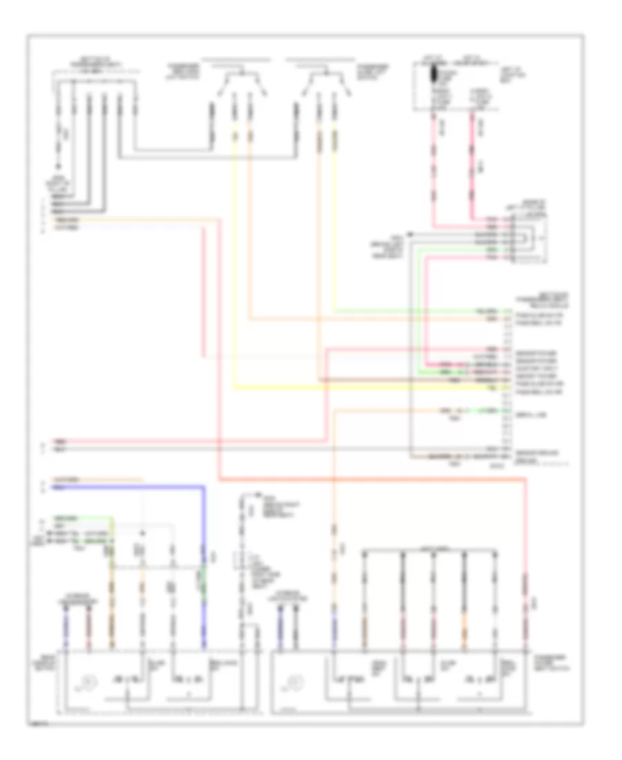 Relax Power Seat Wiring Diagram, 6:4 Seat (2 of 2) for Hyundai Equus Ultimate 2012