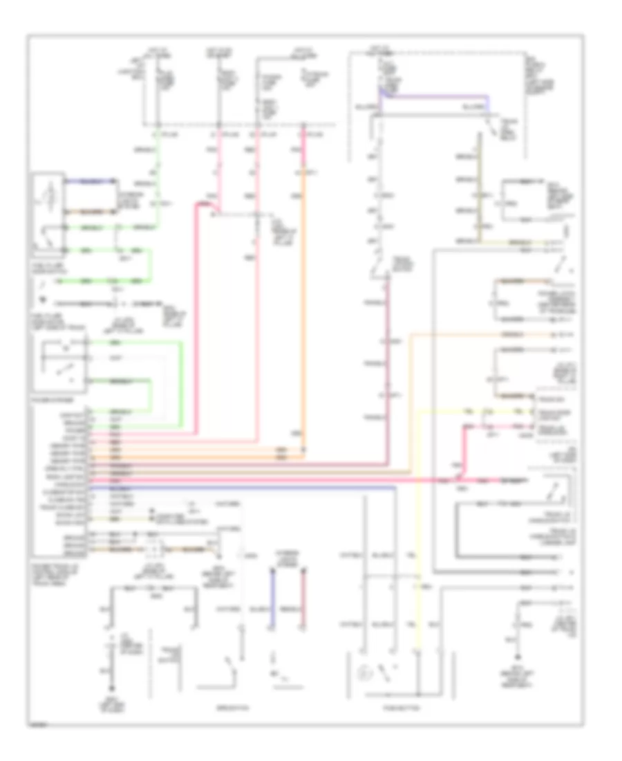 Trunk  Fuel Door Release Wiring Diagram with Power Decklid for Hyundai Equus Ultimate 2012