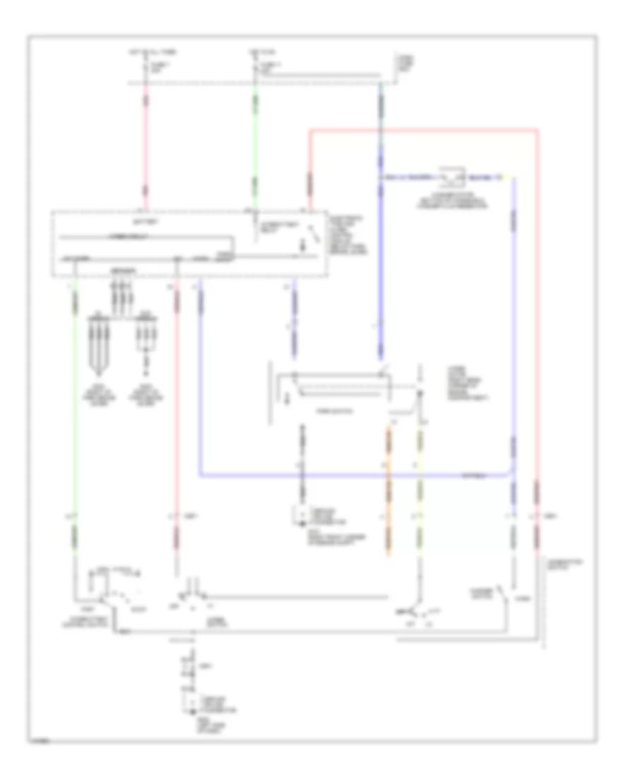 Электросхема стеклоочистителя, дворников и омывателя для Hyundai Elantra GLS 1992