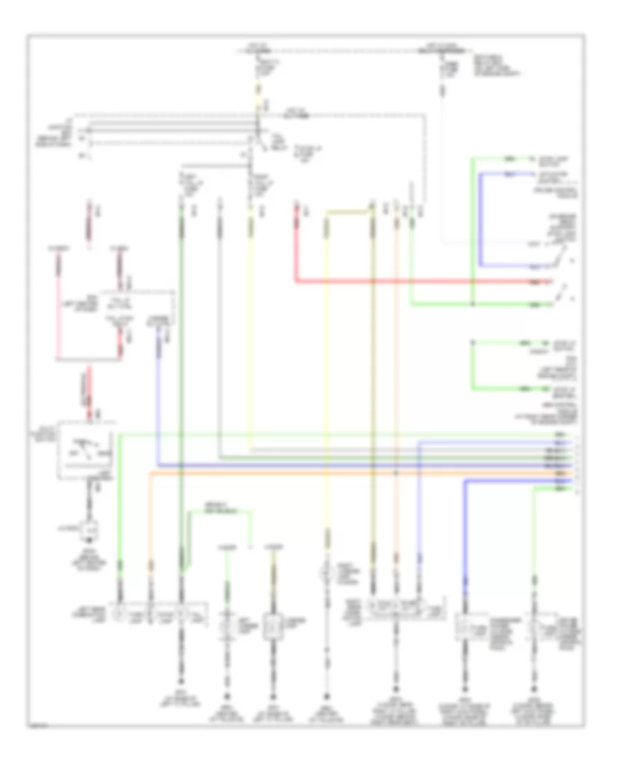 Exterior Lamps Wiring Diagram 1 of 2 for Hyundai Accent Blue 2010