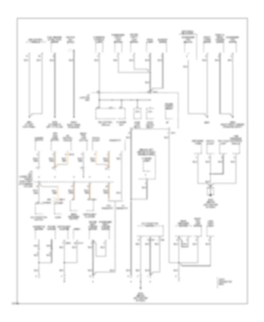 Ground Distribution Wiring Diagram 2 of 3 for Hyundai Accent Blue 2010