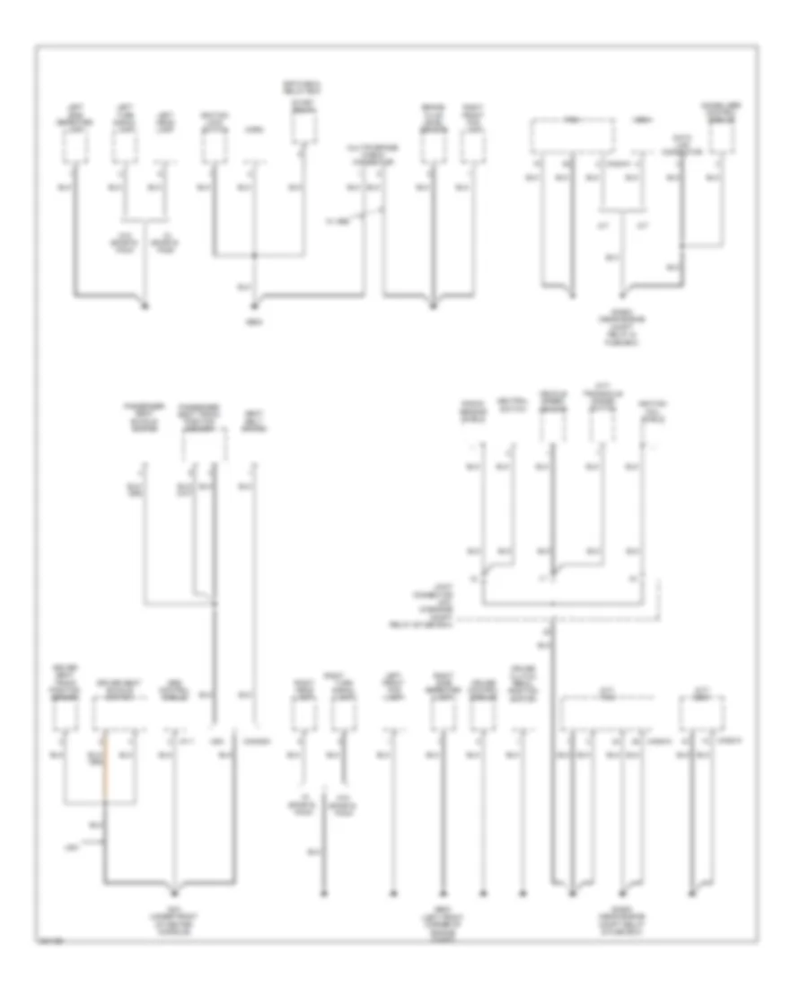 Ground Distribution Wiring Diagram (3 of 3) for Hyundai Accent Blue 2010