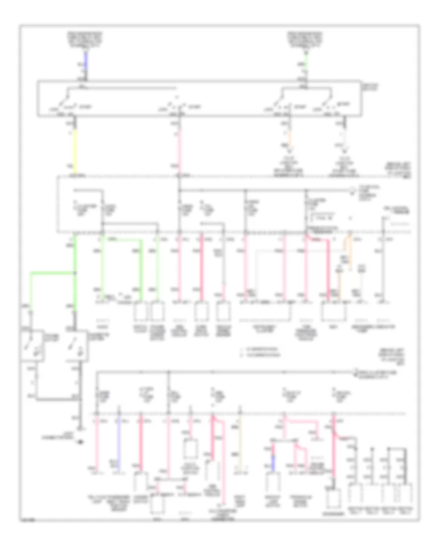 Power Distribution Wiring Diagram 2 of 4 for Hyundai Accent Blue 2010
