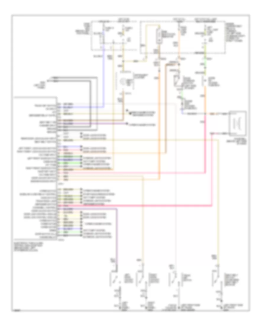 Body Computer Wiring Diagrams for Hyundai Accent L 2001