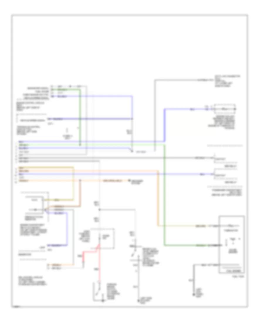 Instrument Cluster Wiring Diagram (2 of 2) for Hyundai Accent L 2001