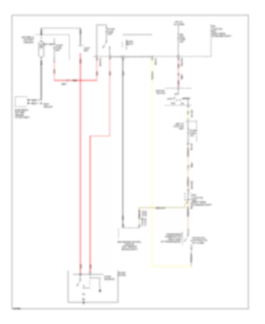 5.0L, Starting Wiring Diagram, without Button Start for Hyundai Genesis 3.8 2012